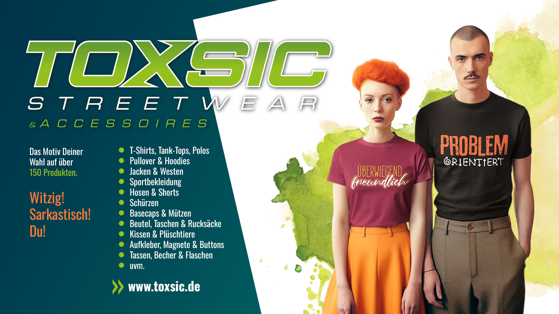TOXSIC Streetwear und Accessoires Banner